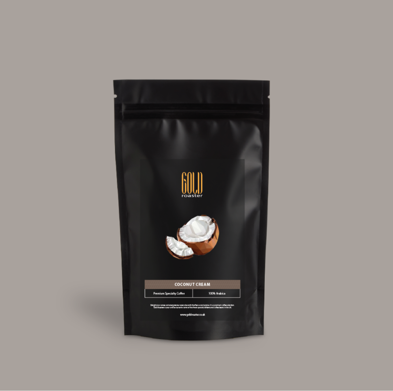 coconut cream flavoured coffee beans