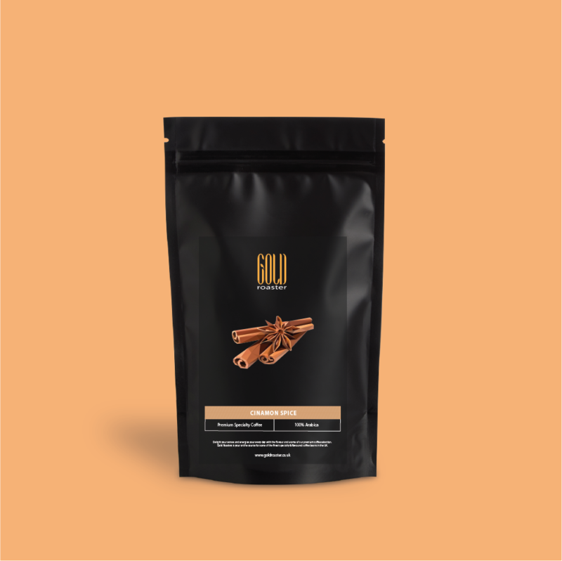 Gold Roaster cinnamon flavour coffee beans